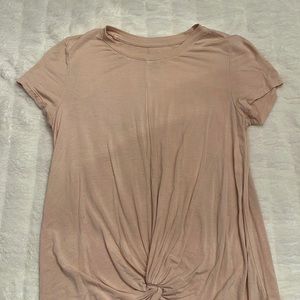 Rose Pink Knotted Shirt